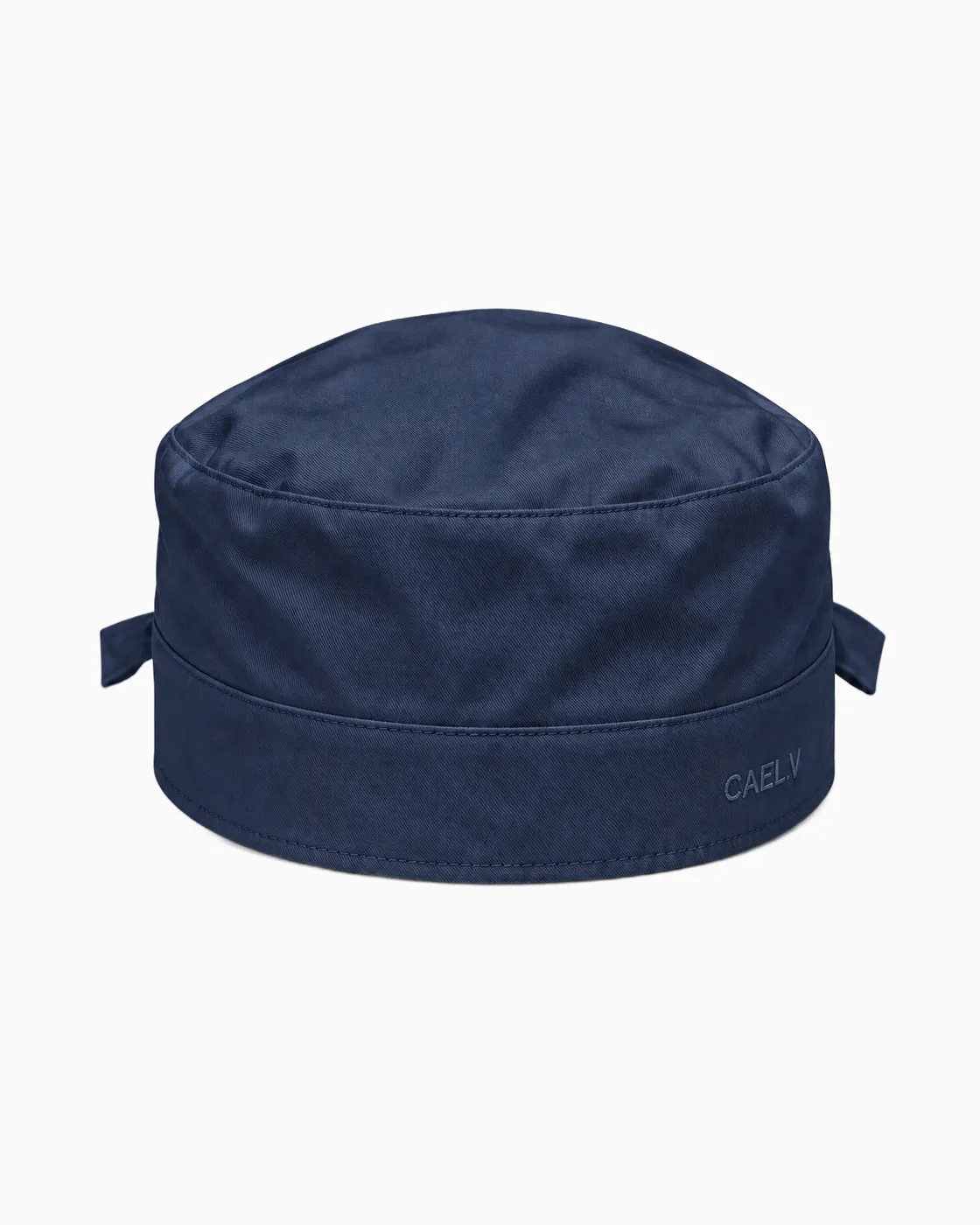 Tie-Back Scrub Cap — Front · Navy