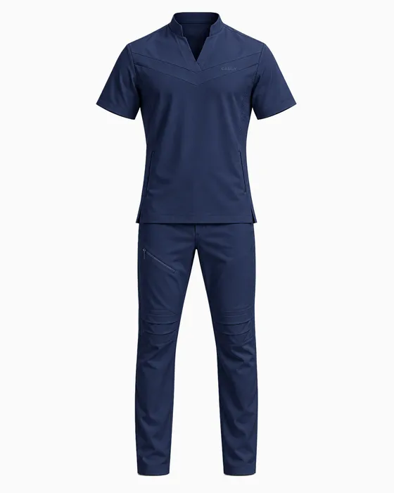 Mandarin Notch Set, Navy