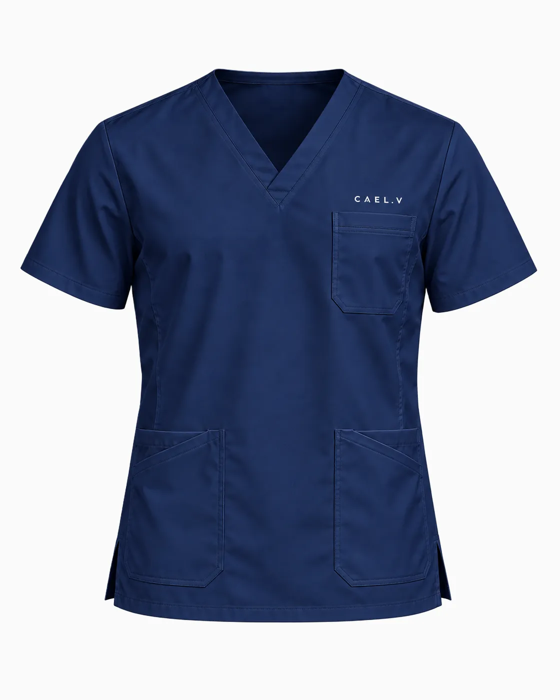 Classic Three-Pocket Top — Front · Navy