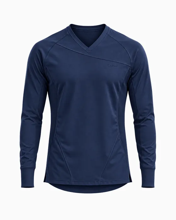 Asymmetric V-Neck Underscrub, Navy