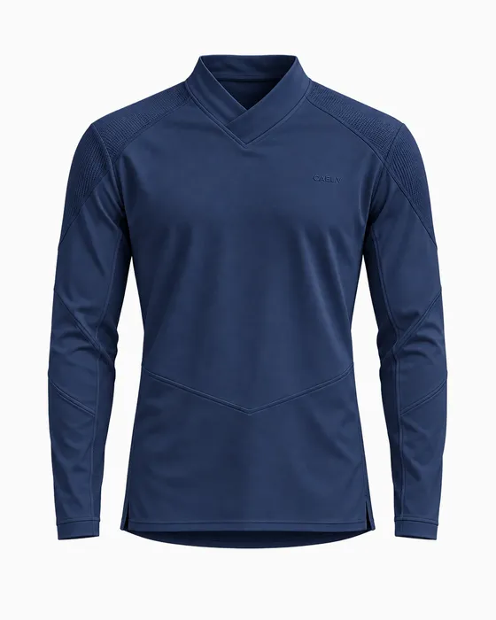 Chevron V-Neck Underscrub, Navy
