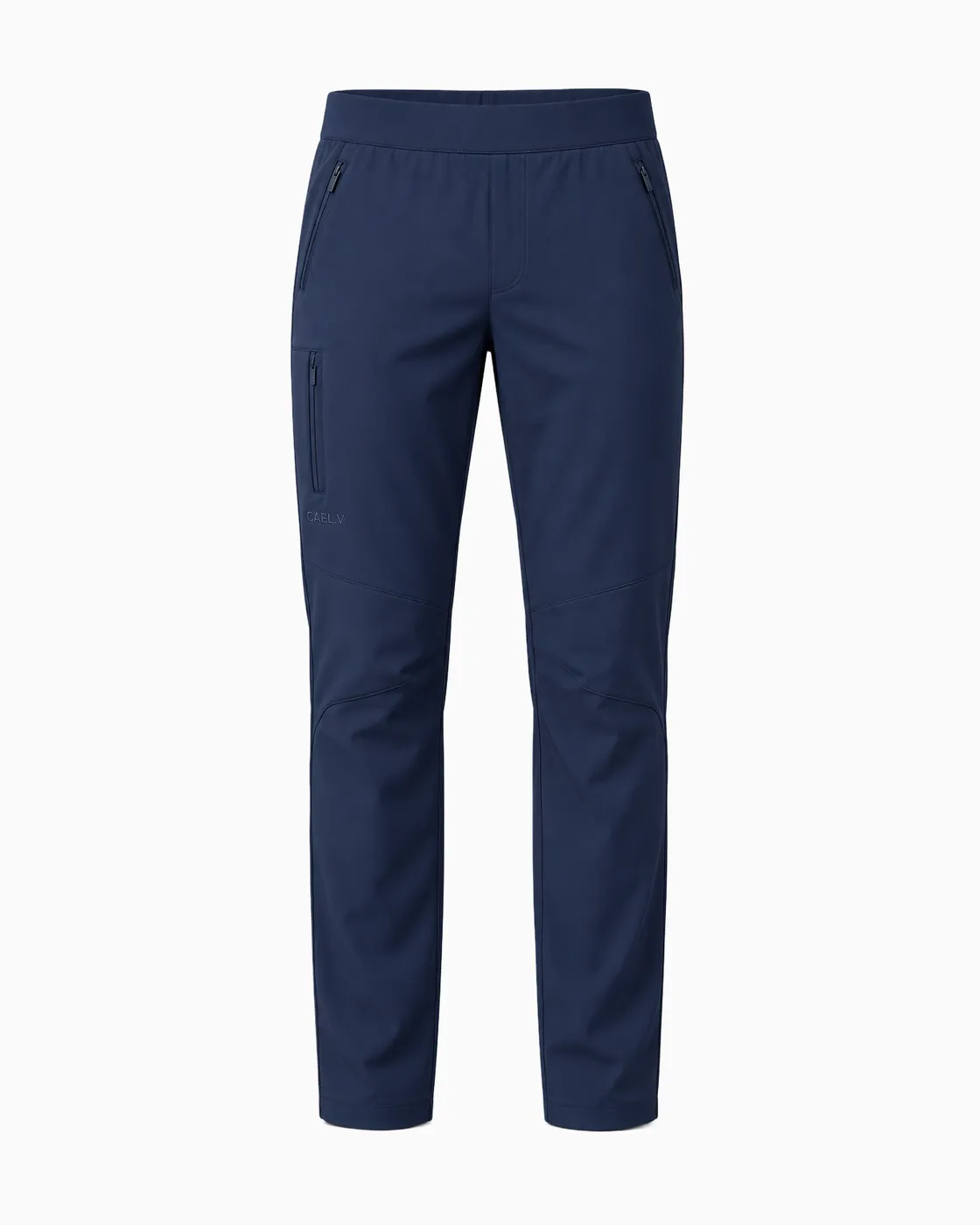 Slim Pull-On Pant — Front · Navy