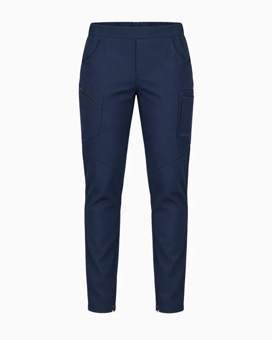 Tapered Zip-Hem Pant, Navy