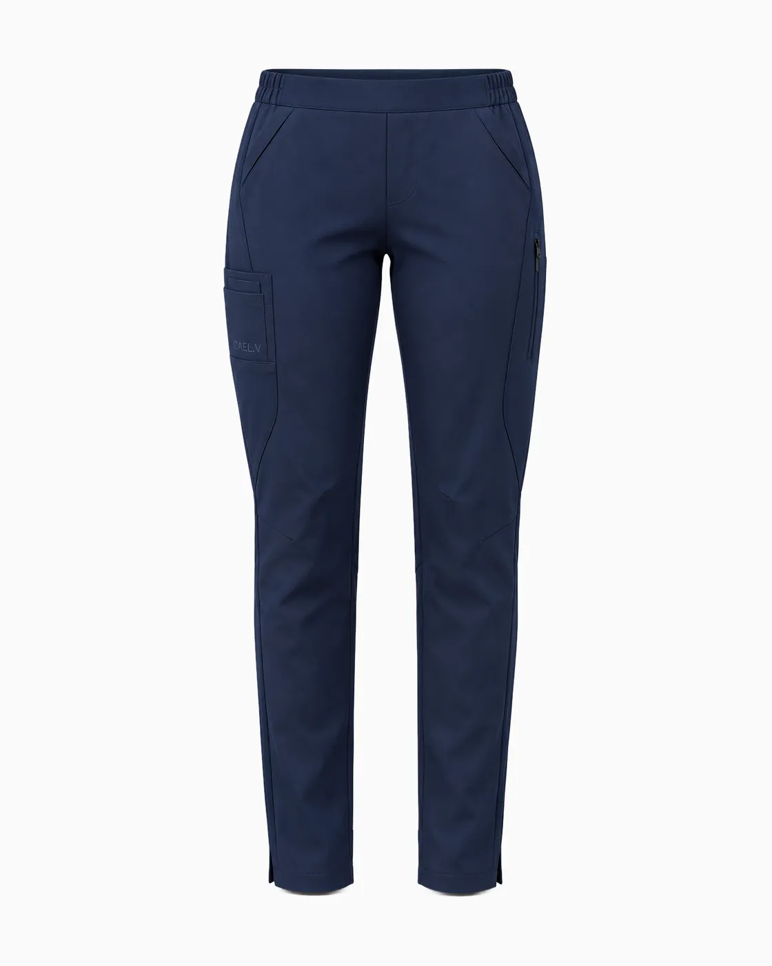 Slim Cargo Pant — Front · Navy