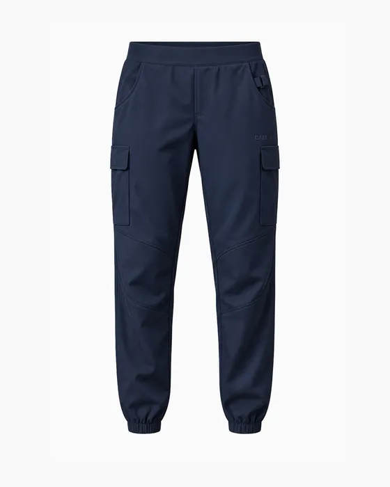 Panelled Cargo Jogger, Navy