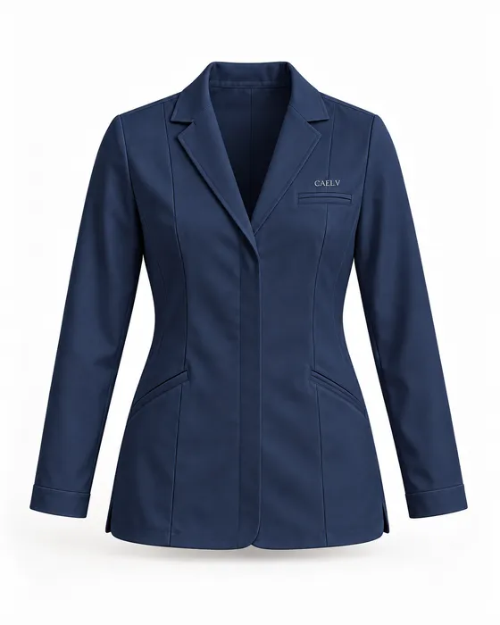 Tailored Blazer Jacket, Navy