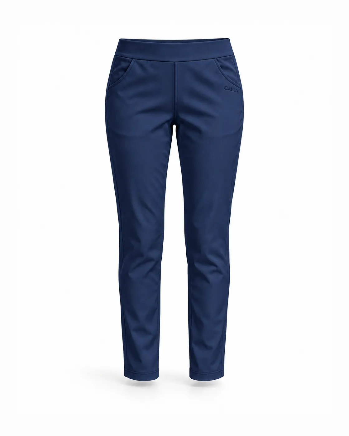 Slim Ankle Pant — Front · Navy
