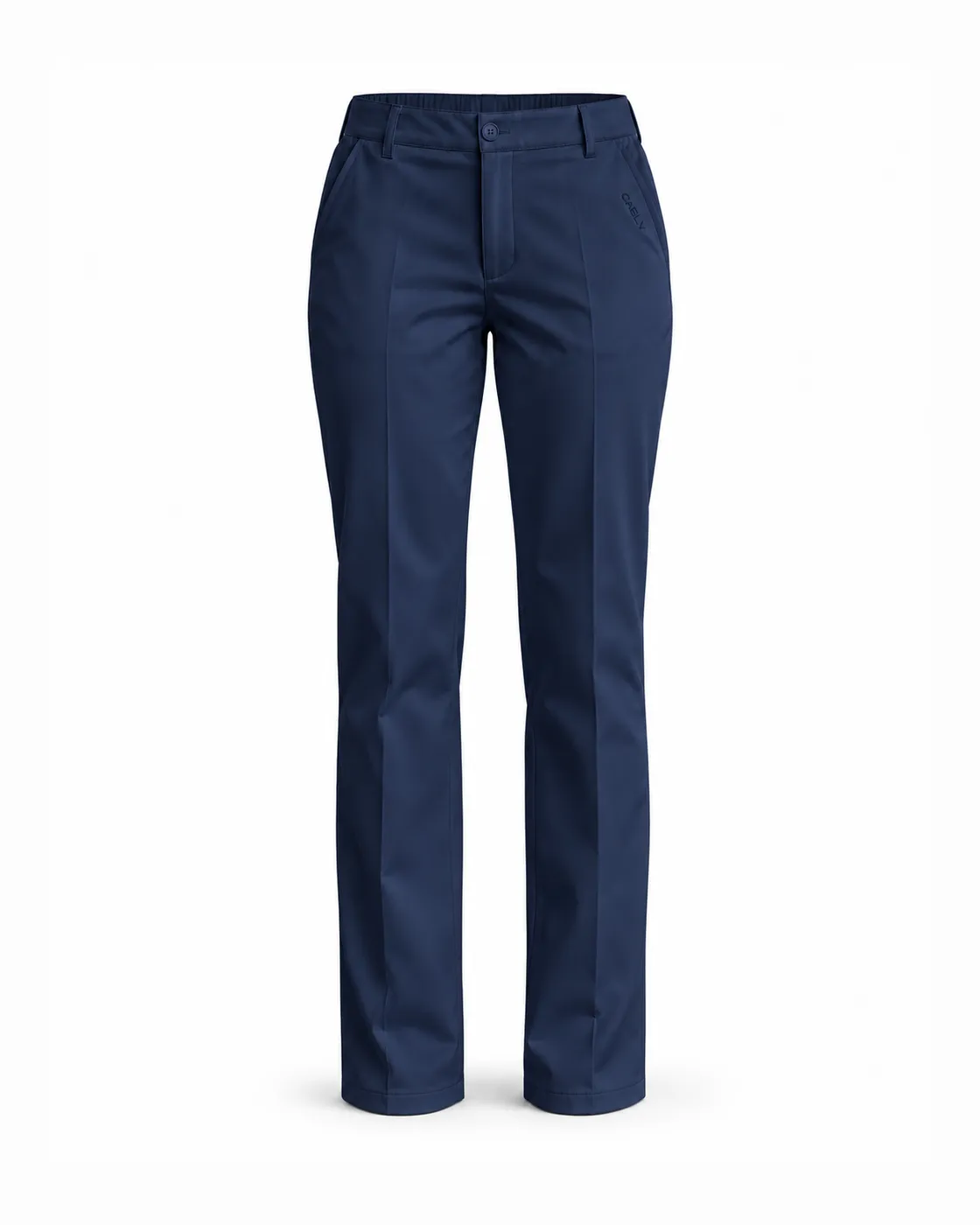 Tailored Straight Pant — Front · Navy