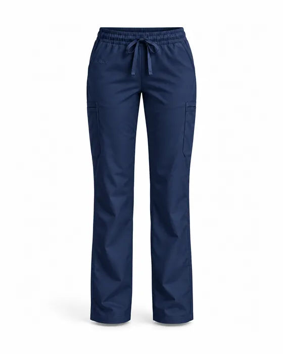 Minimal Straight Cargo Pant, Navy