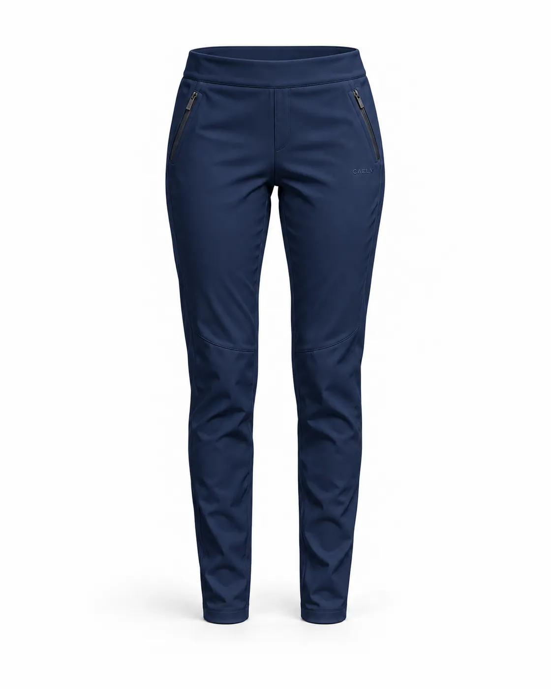 Performance Zip Pant — Front · Navy