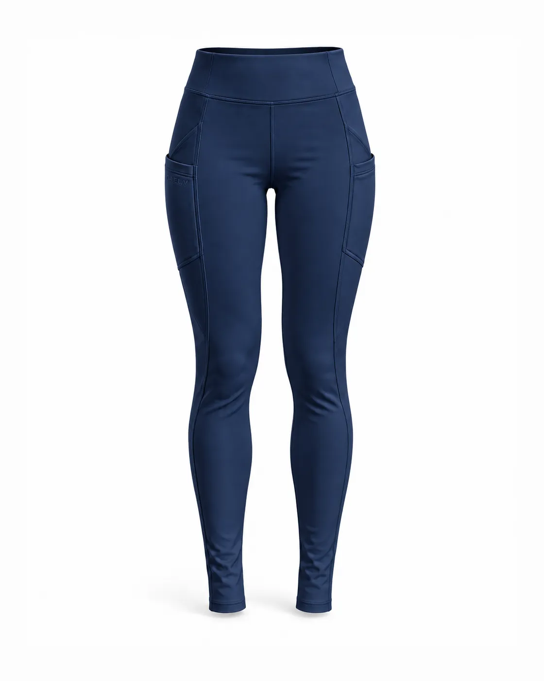 Sculpt Scrub Legging — Front · Navy