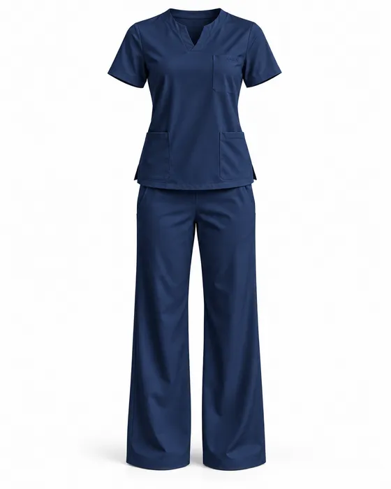 Utility Wide-Leg Set, Navy