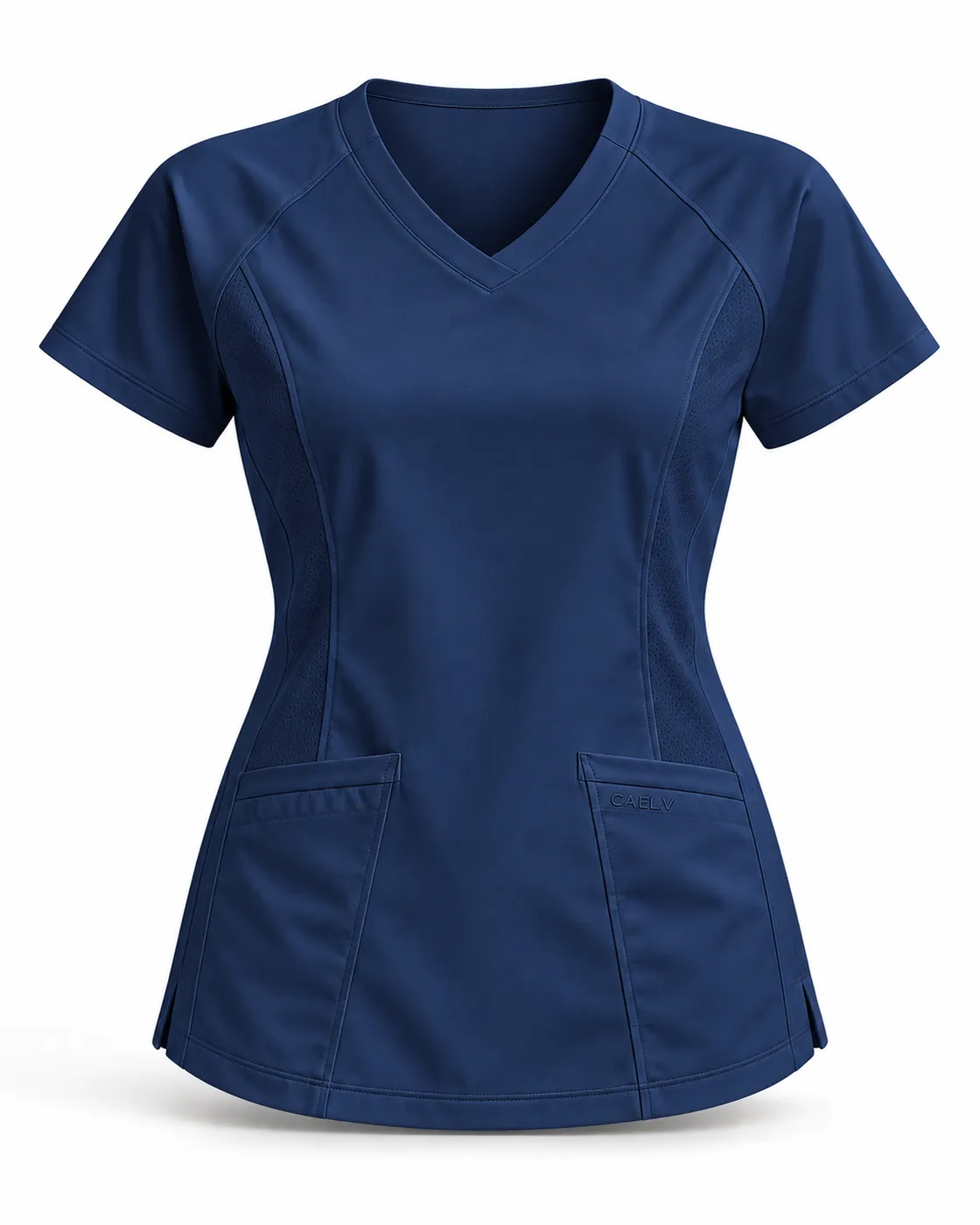 Athletic Raglan Top — Front · Navy