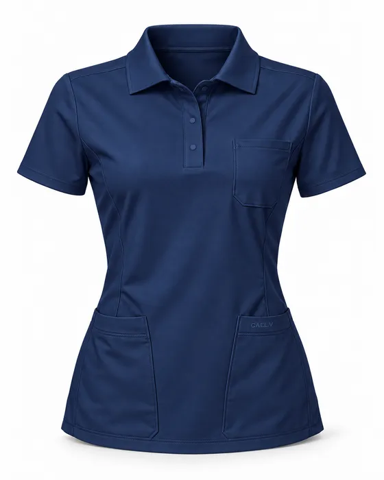 Modern Polo Top, Navy