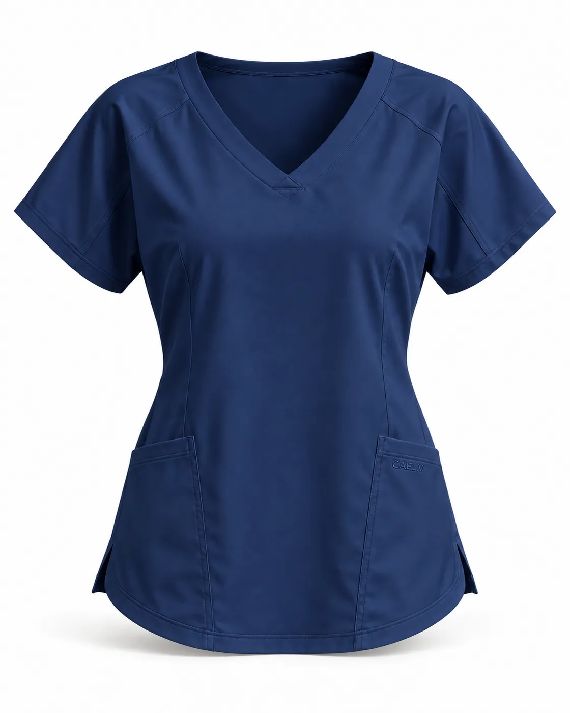 Relaxed Dolman Top — Front · Navy