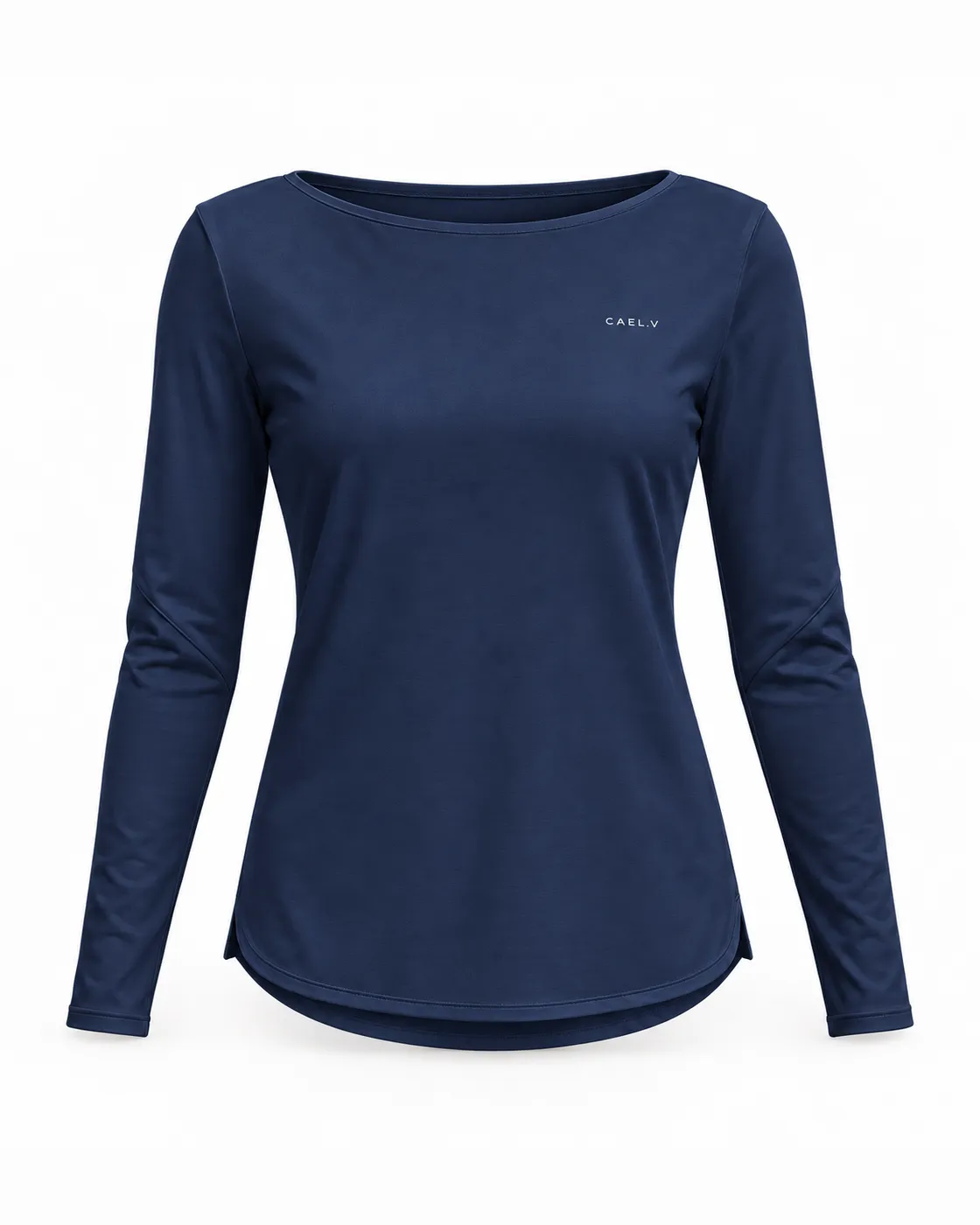 Boat-Neck Underscrub — Front · Navy
