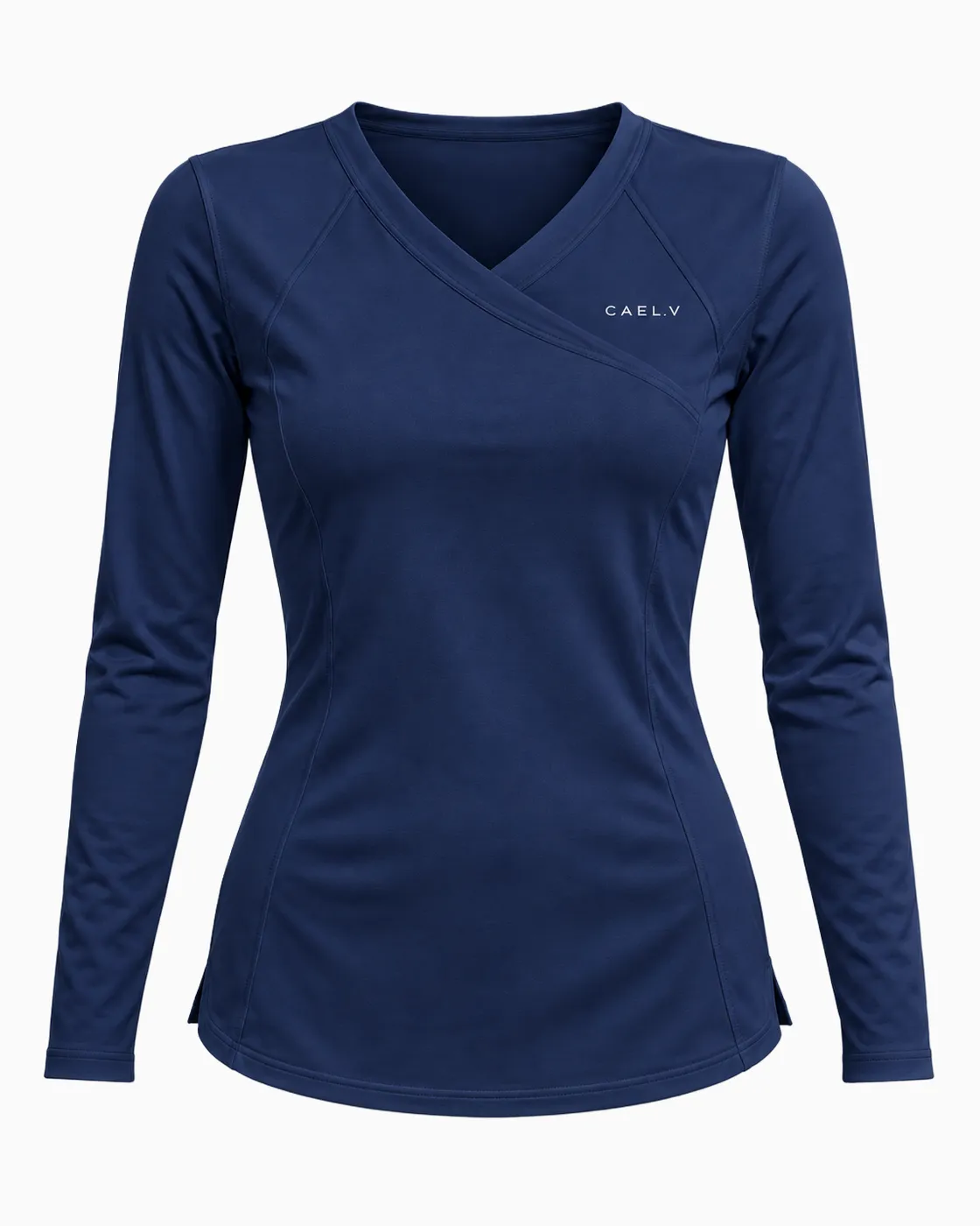Crossover V-Neck Underscrub — Front · Navy